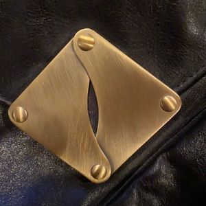 Kooba black leather sachet